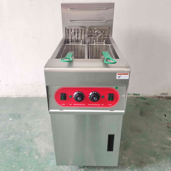 Vertical Single Tank Mechanical Fryer with Oil Filter Pan