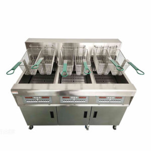 Vertical Triple Tank Digital Fryer with Oil Filter